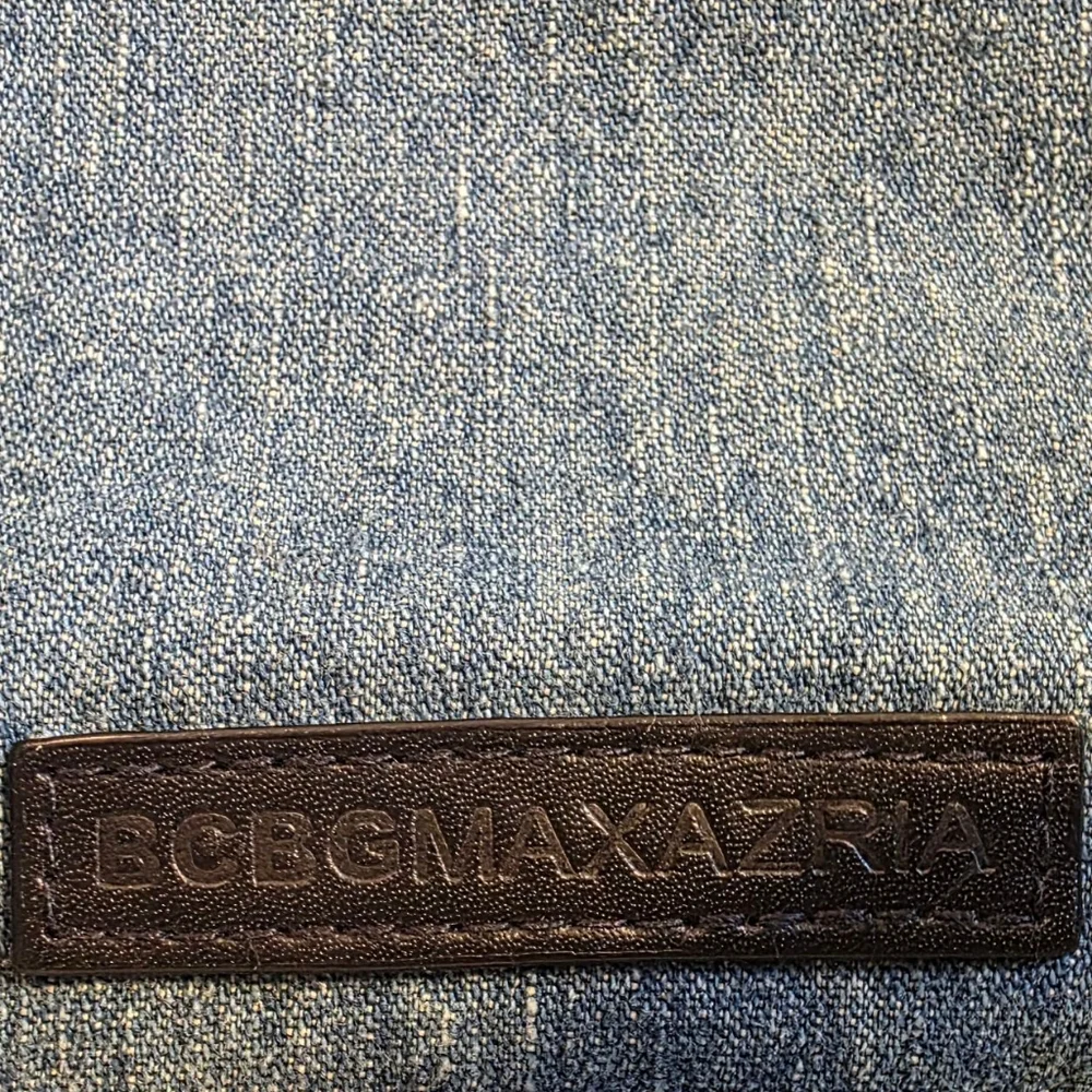 Denim Ruffle Handbag - Picture 2 of 4